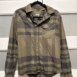 Howler Brothers Olive & Black Plaid Shirt